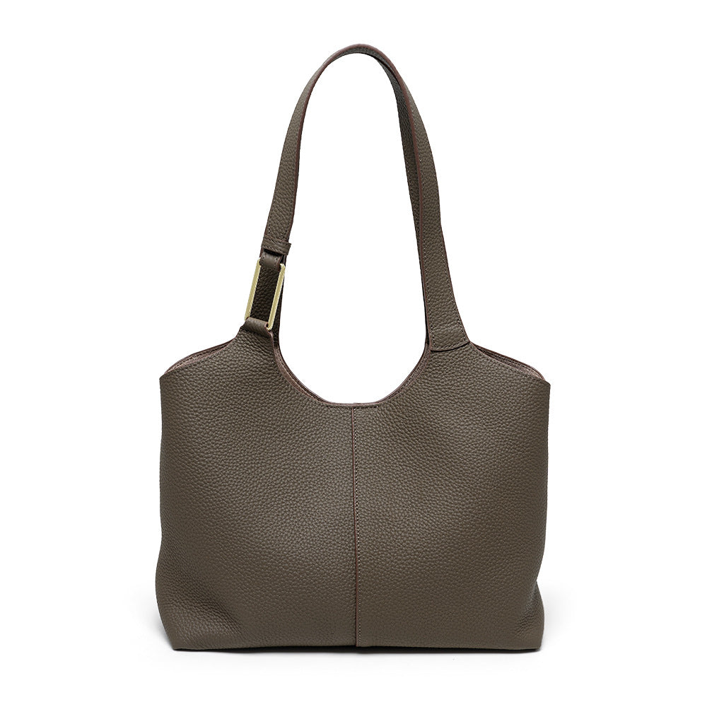 Sac à main pour femme Valmio Terina en cuir - café