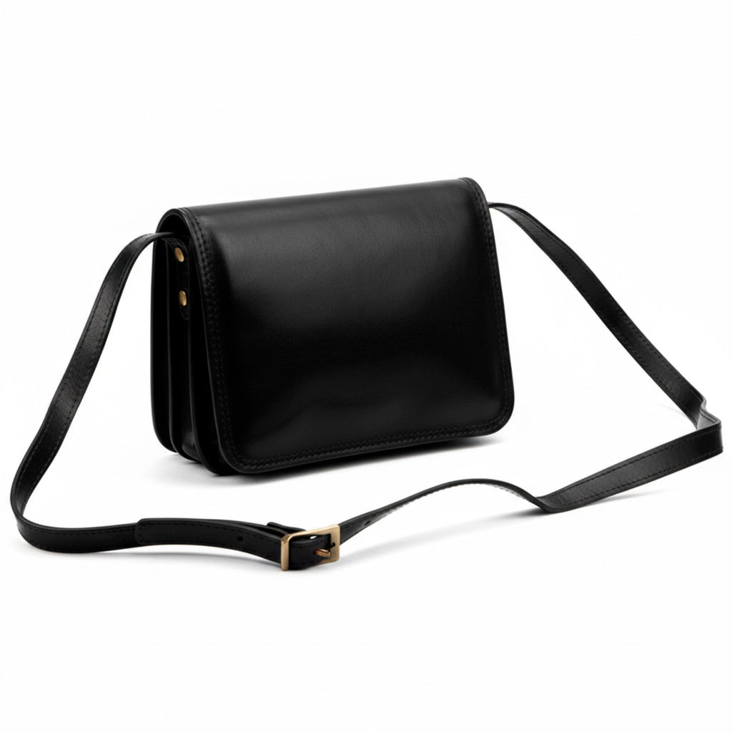 Leather women's handbag FLORENCE 108 black