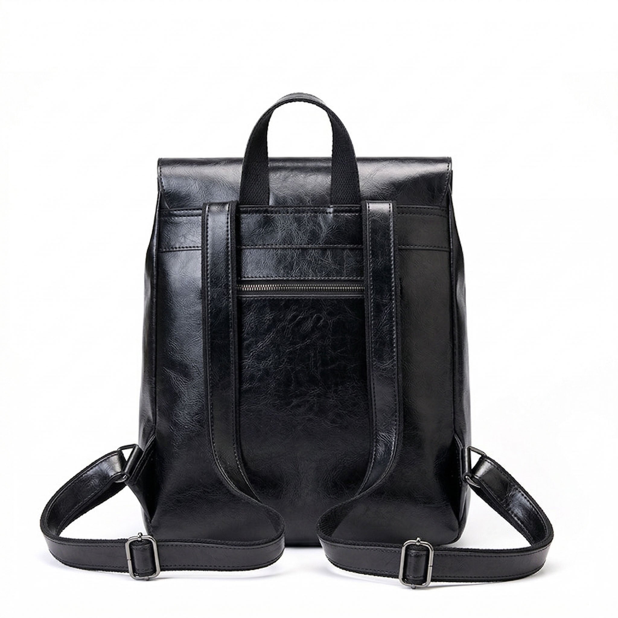 Sac à dos femme en cuir Valmio Nelora - noir