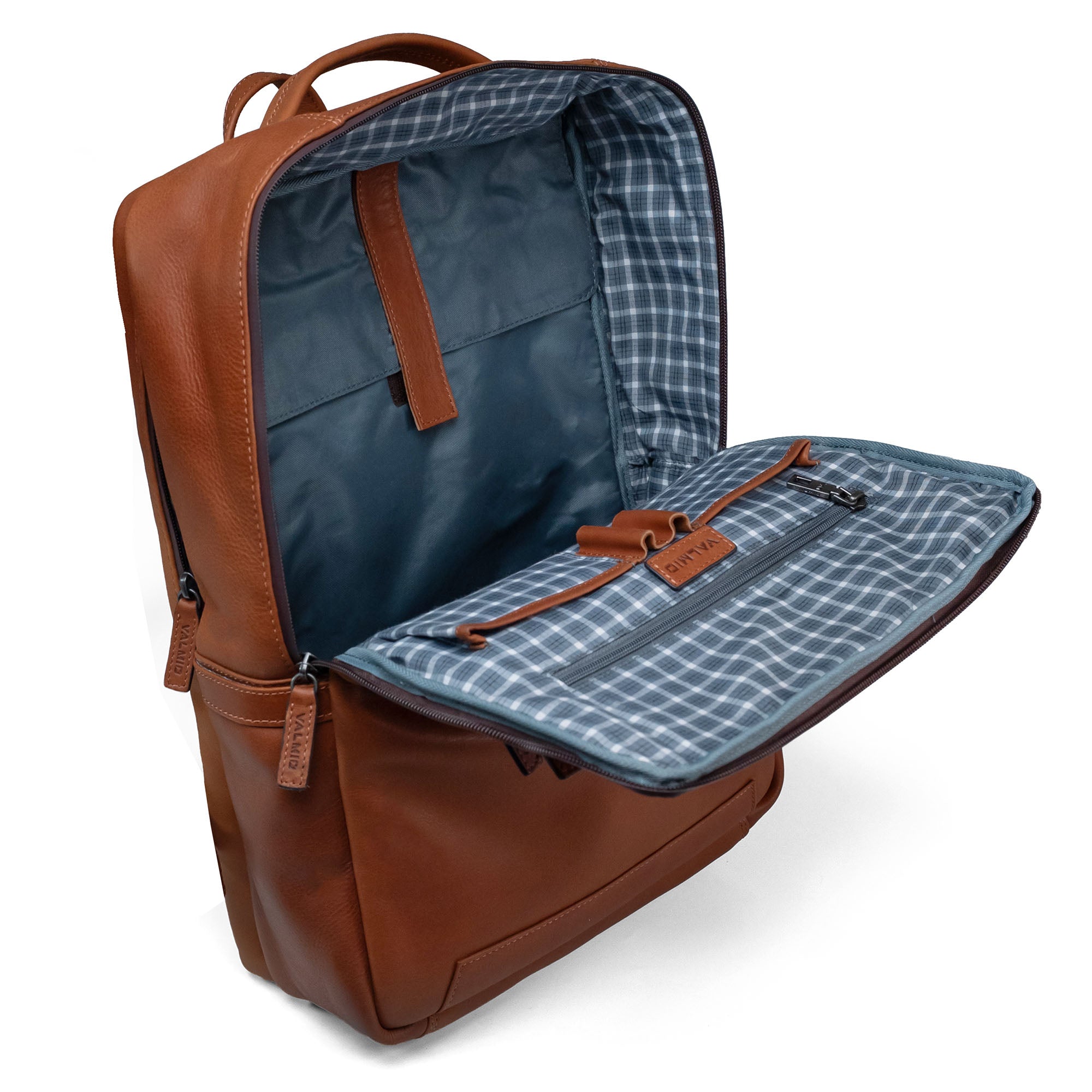Brown Leather Backpack Valmio Hunter