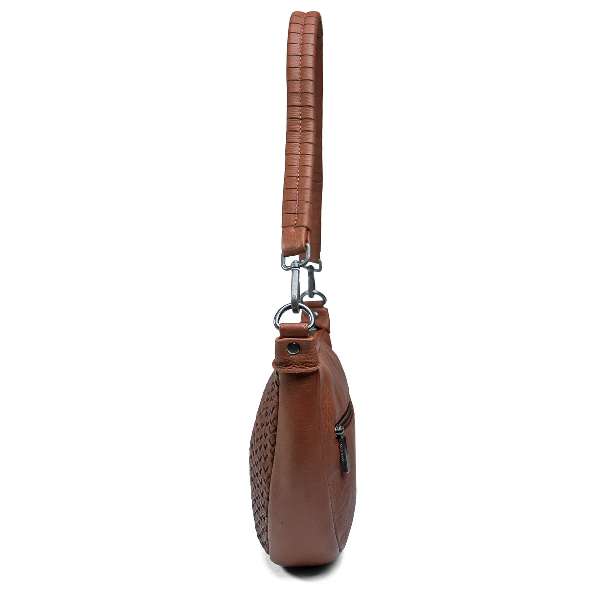 Women's Leather Crossbody Bag Valmio Nella - Brown