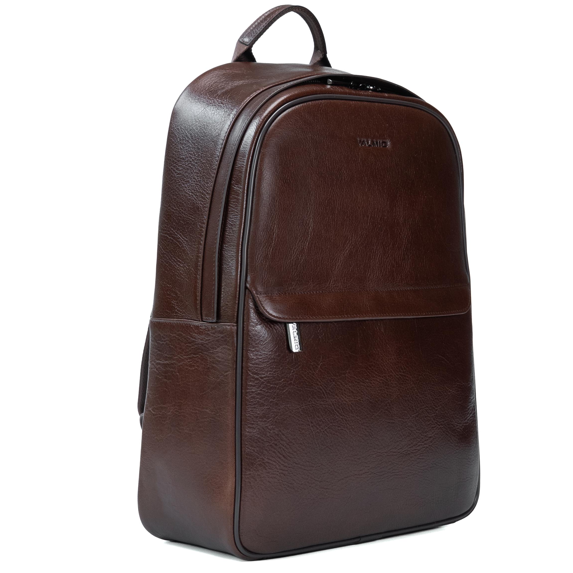 Valmio Borton Leder-Rucksack - braun