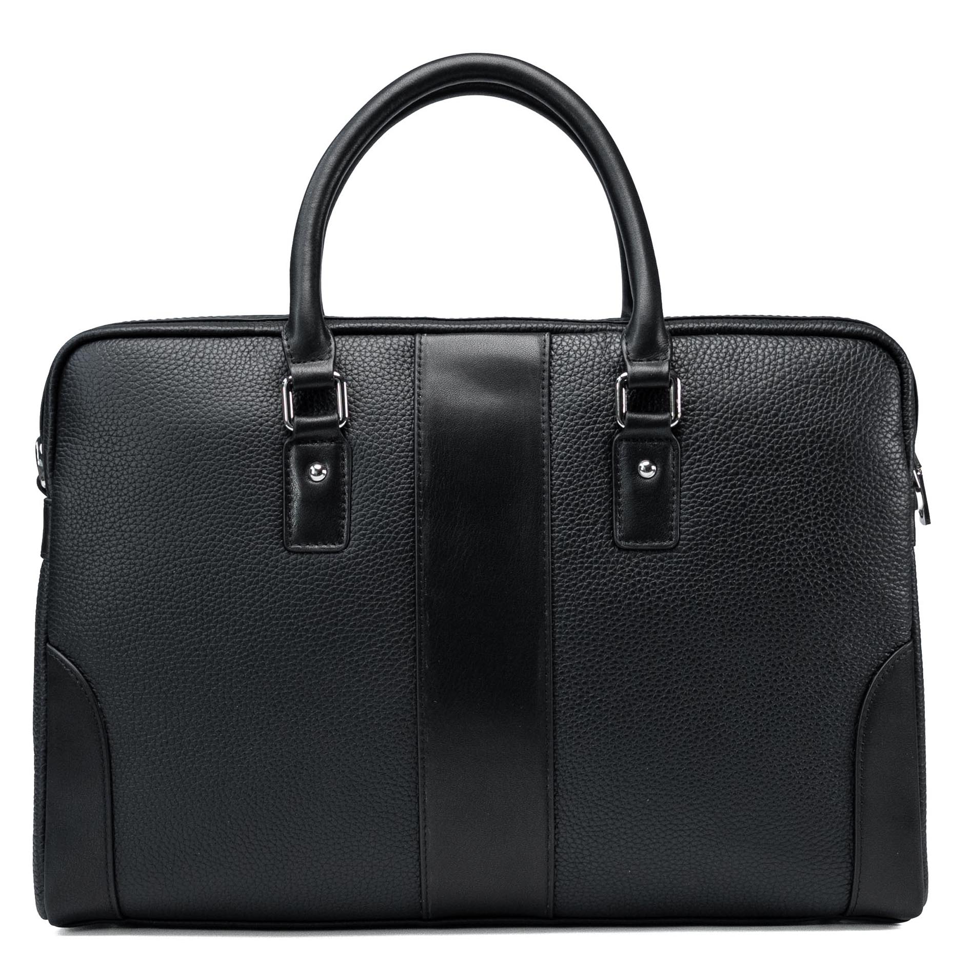Sac d'affaires Forton en cuir noir
