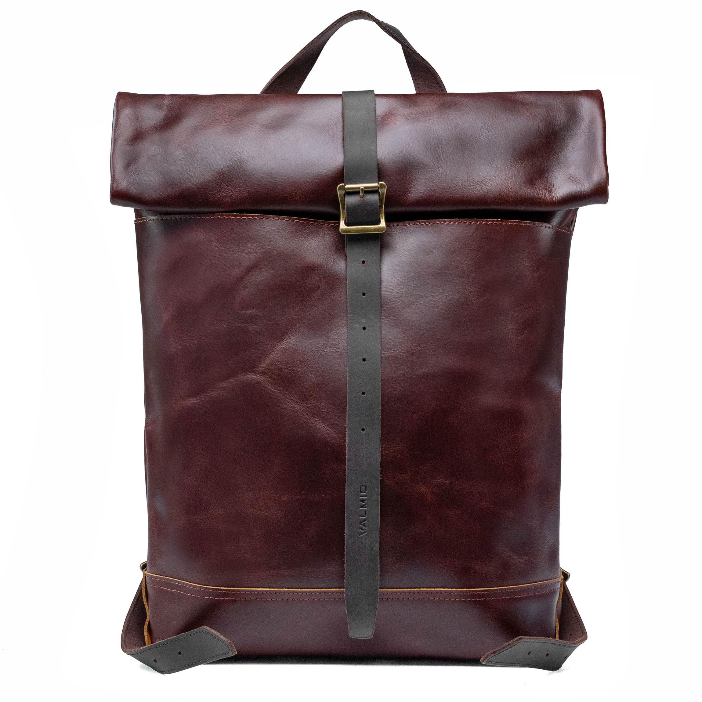 Valmio Astorsen Roll-Top Leder-Rucksack – WB Braun