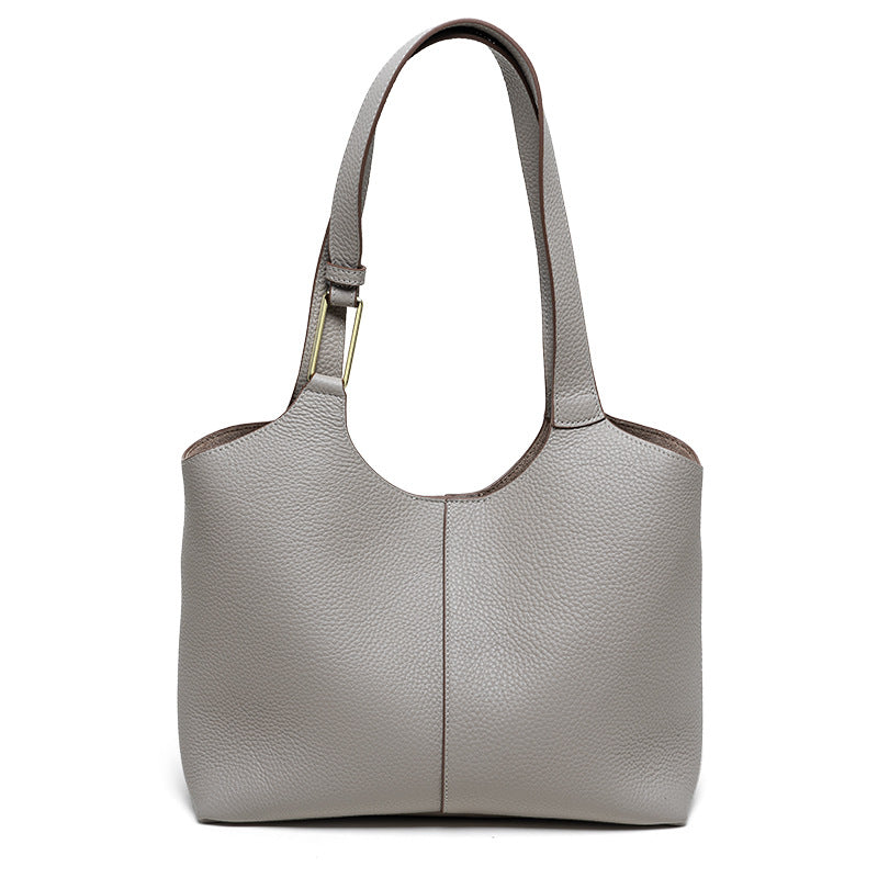 Sac à main pour femme Valmio Terina en cuir - gris