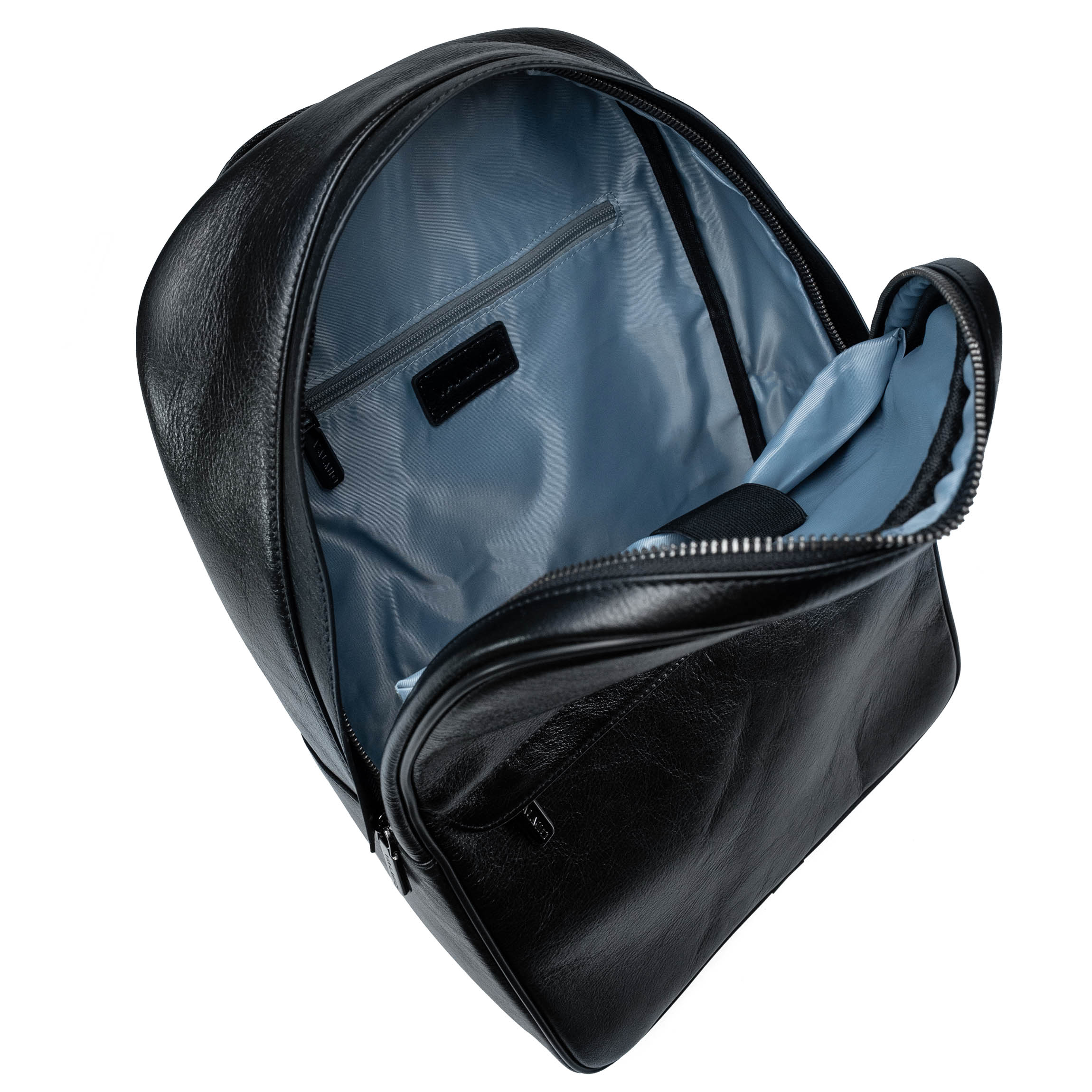 Valmio Borton Leder-Rucksack - Schwarz