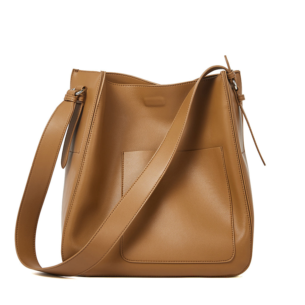 Sac à main en cuir Valmio Tivana pour femme - marron