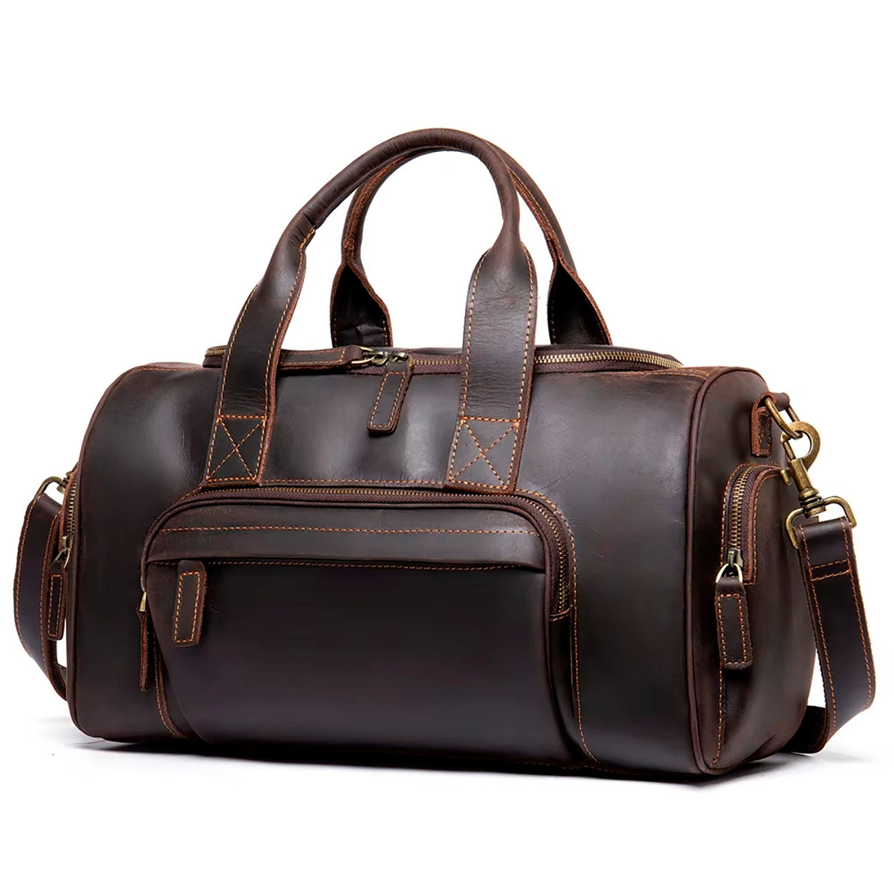 Sac de voyage week-end Valmio Como – brun foncé