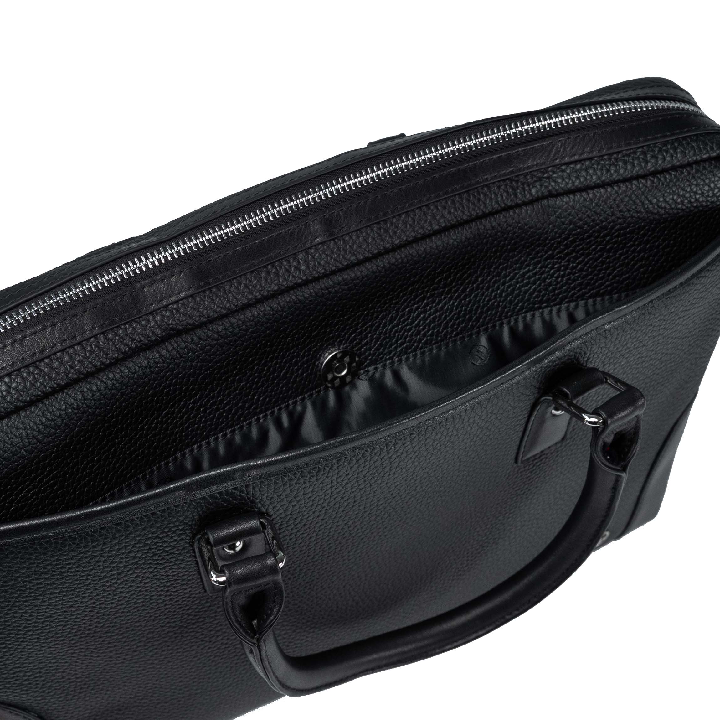 Sac d'affaires Forton en cuir noir