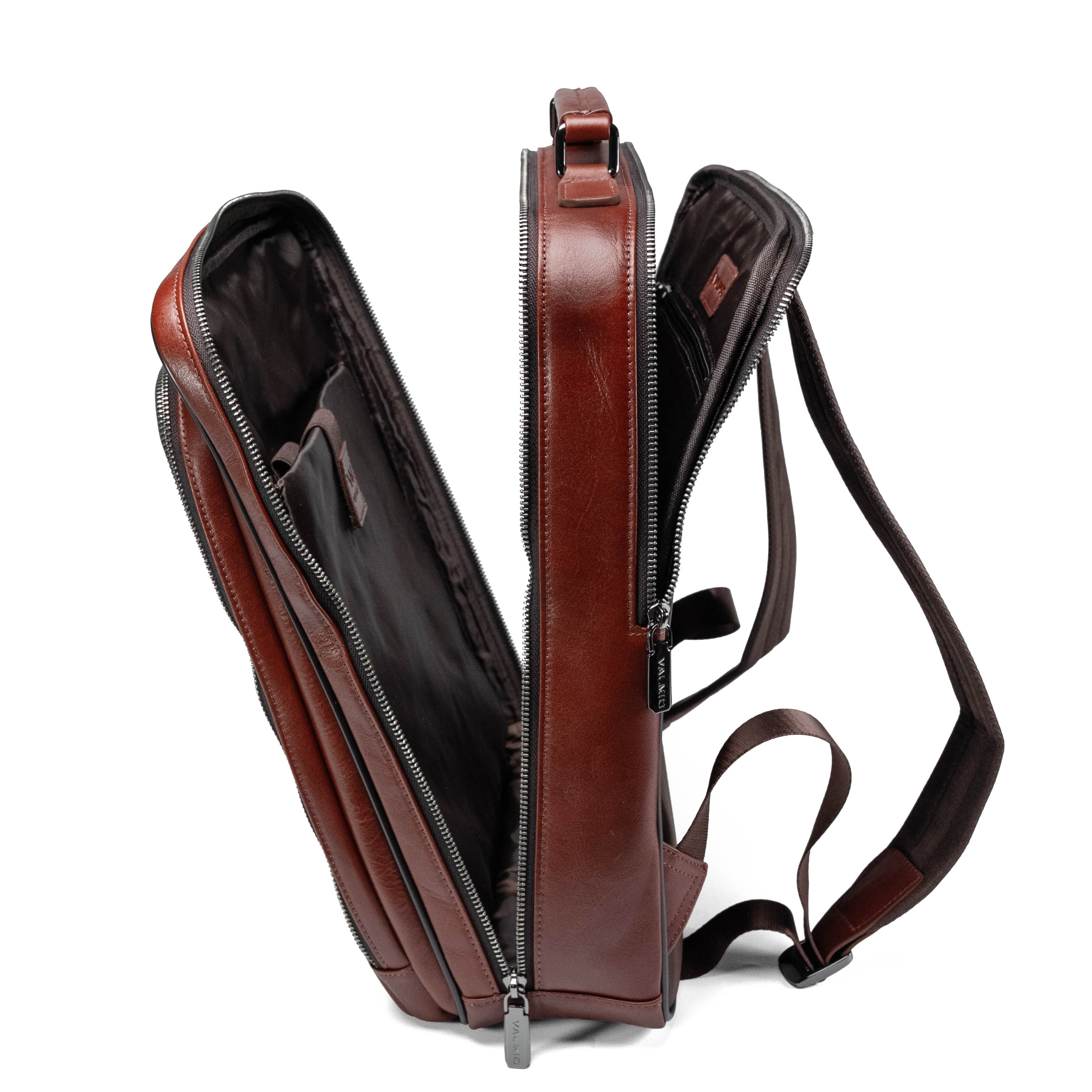 Sac à dos en cuir pour homme Valmio Ravenor - marron clair
