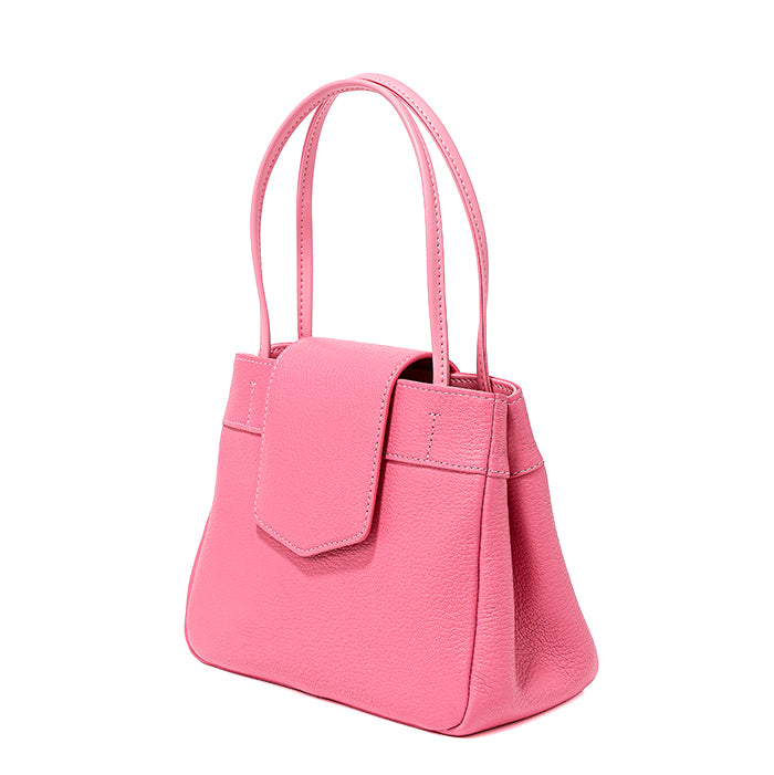 Sac à main pour femme en cuir Valmio Tirena - rose