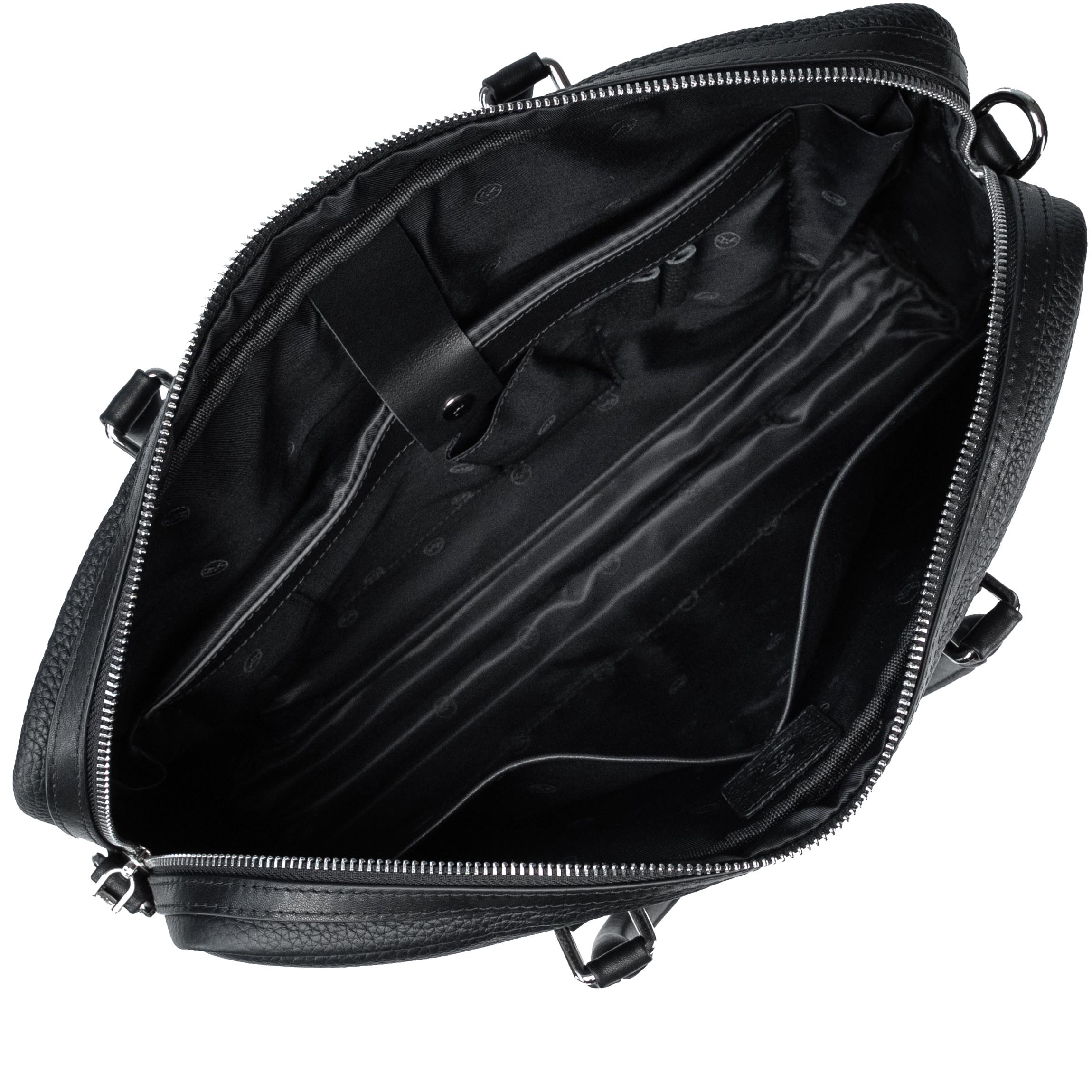 Sac d'affaires Forton en cuir noir