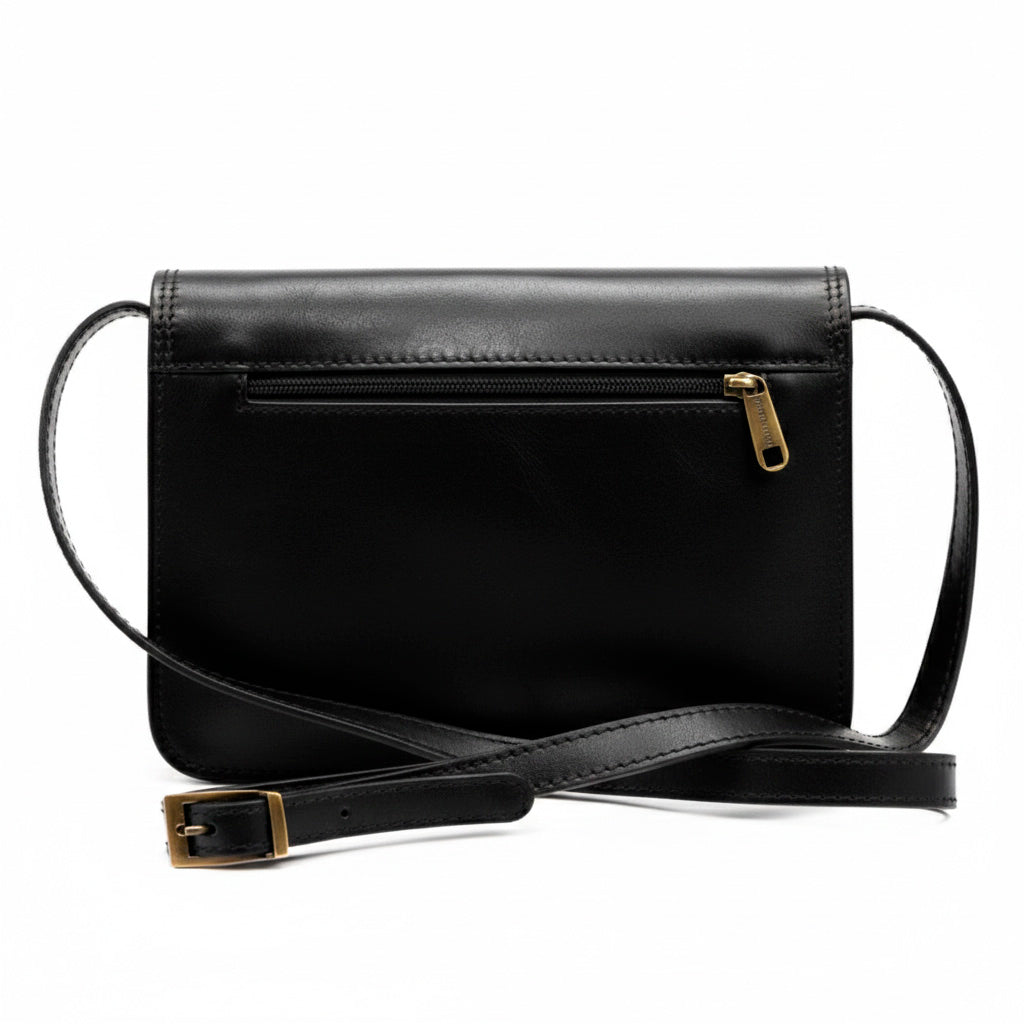 Leather women's handbag FLORENCE 108 black