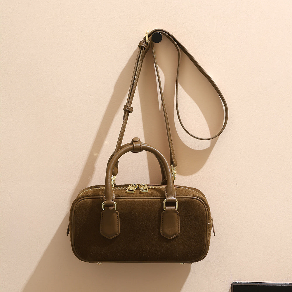 Sac à main pour femme en cuir Valmio Perina - marron