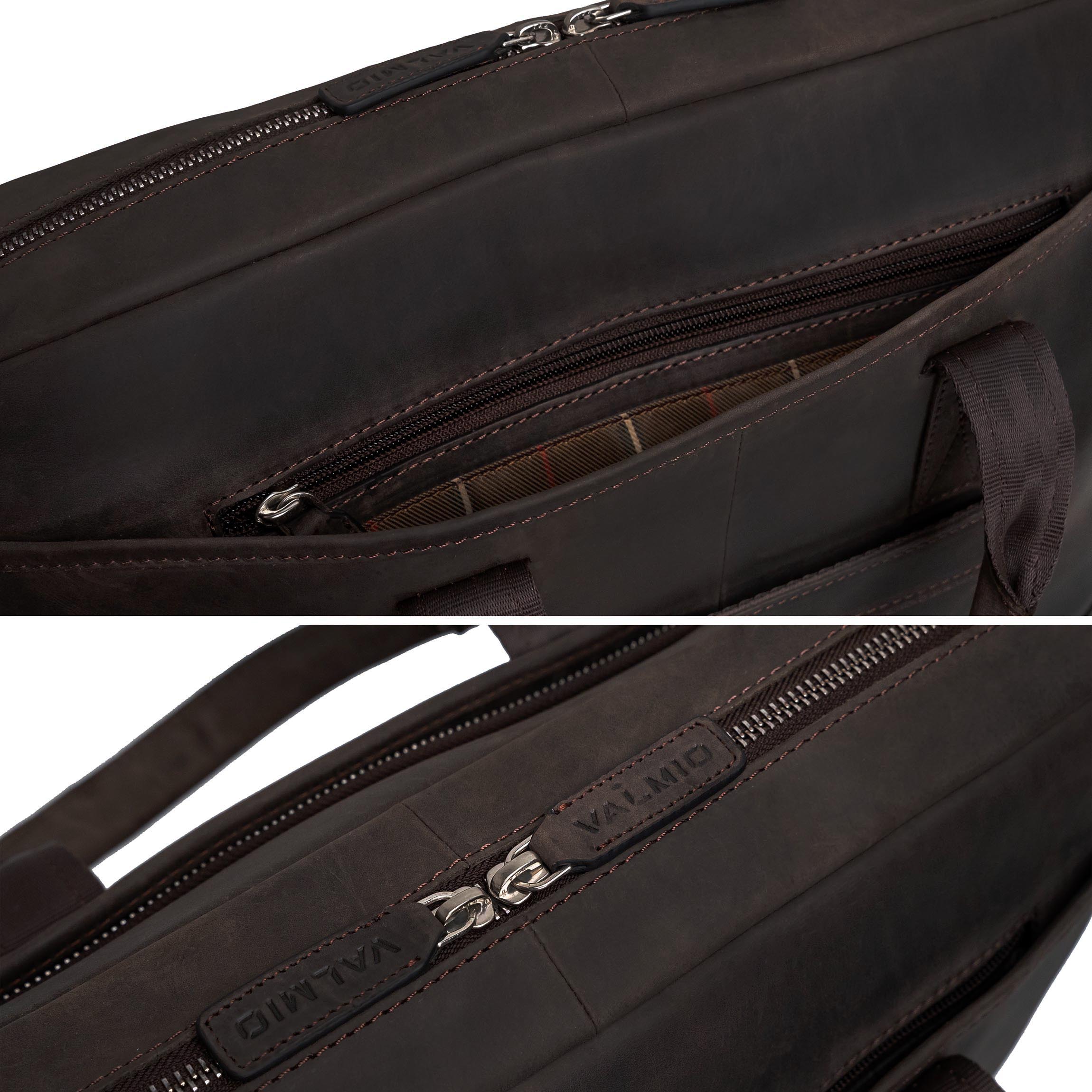 Bolso para portátil de cuero Denton 2.0