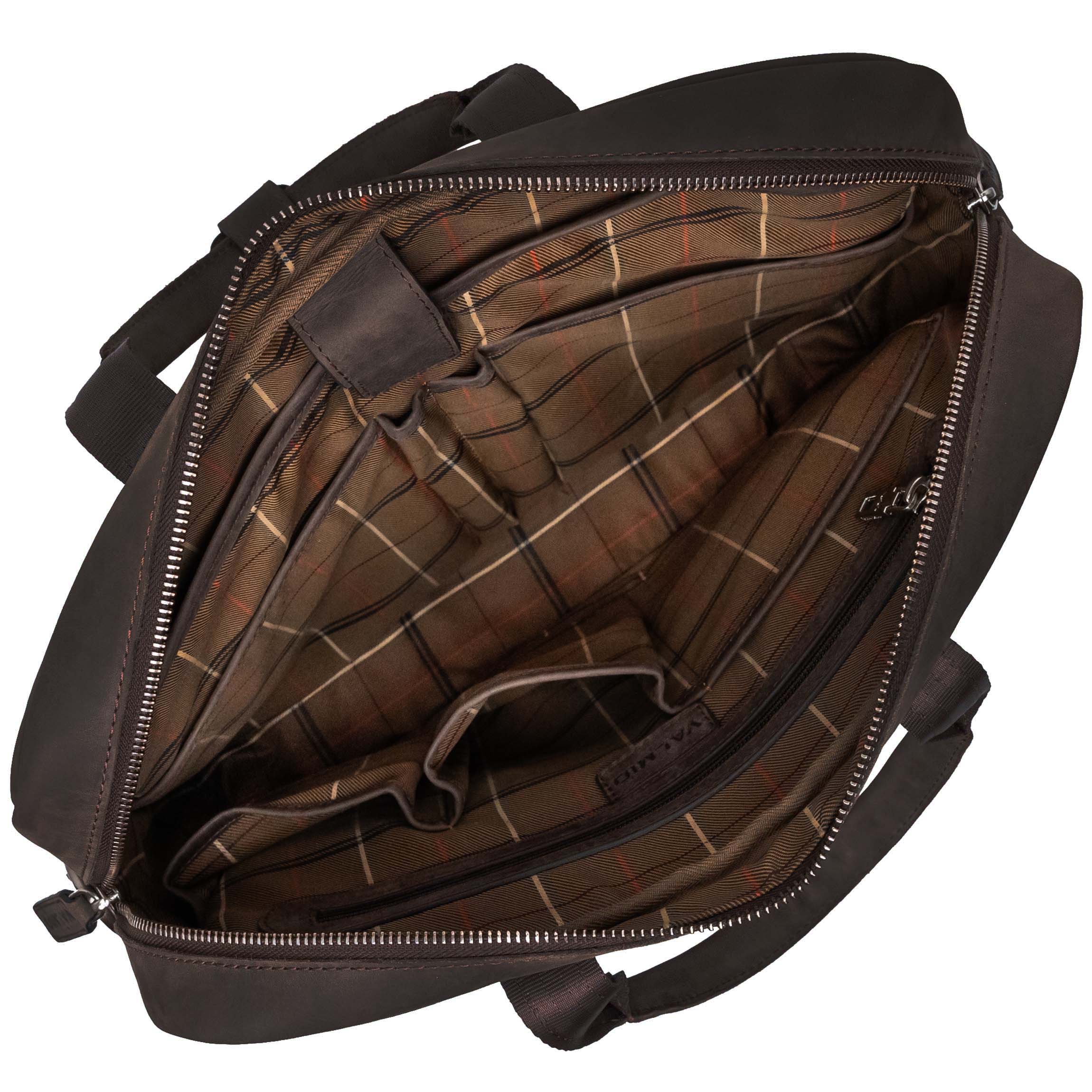 Bolso para portátil de cuero Denton 2.0