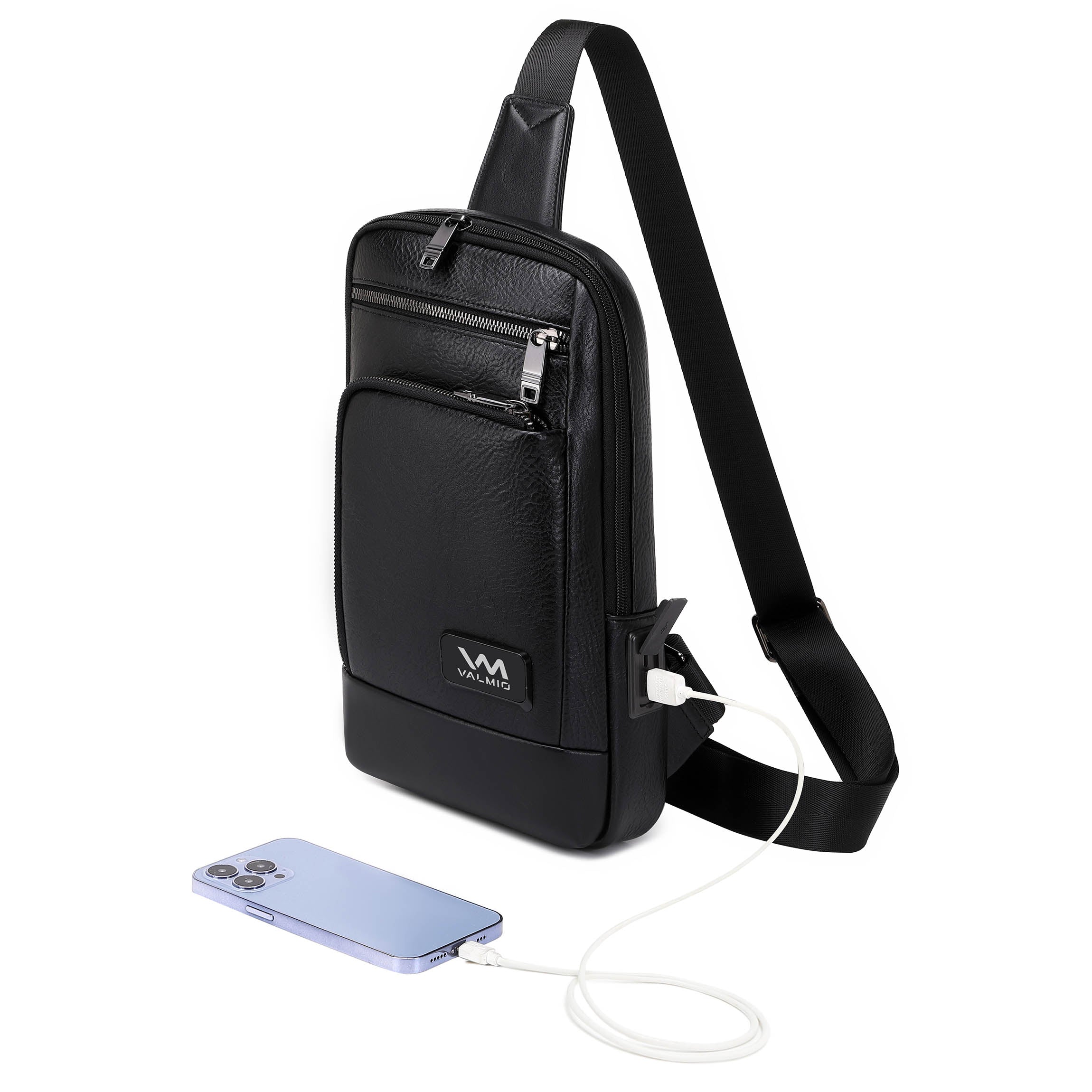 Sac bandoulière Valmio Nordi – noir