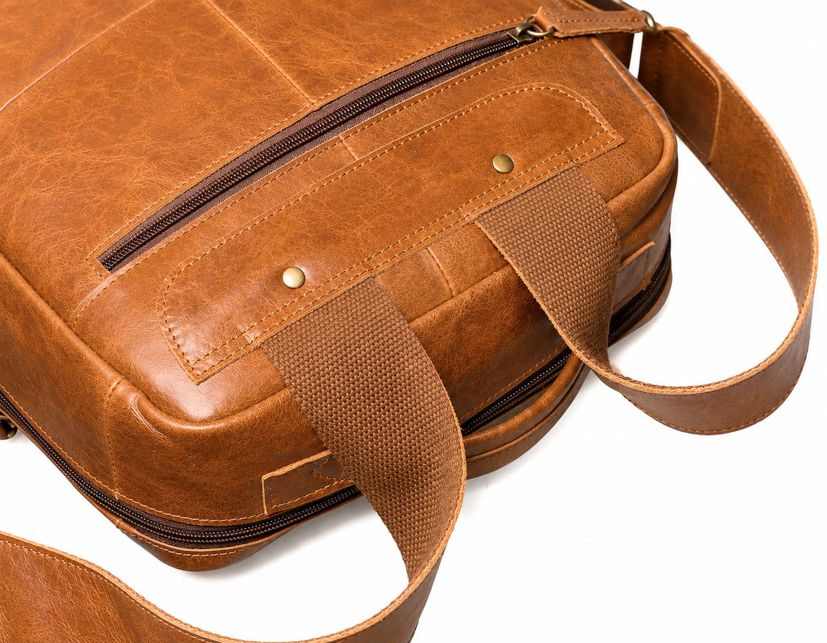 Leder-Rucksack Valmio Ardent – Braun
