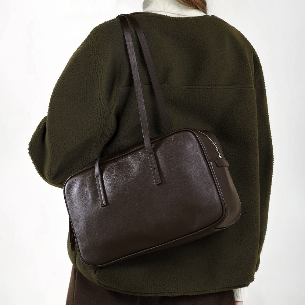Sac à main pour femme en cuir Valmio Renora - noir