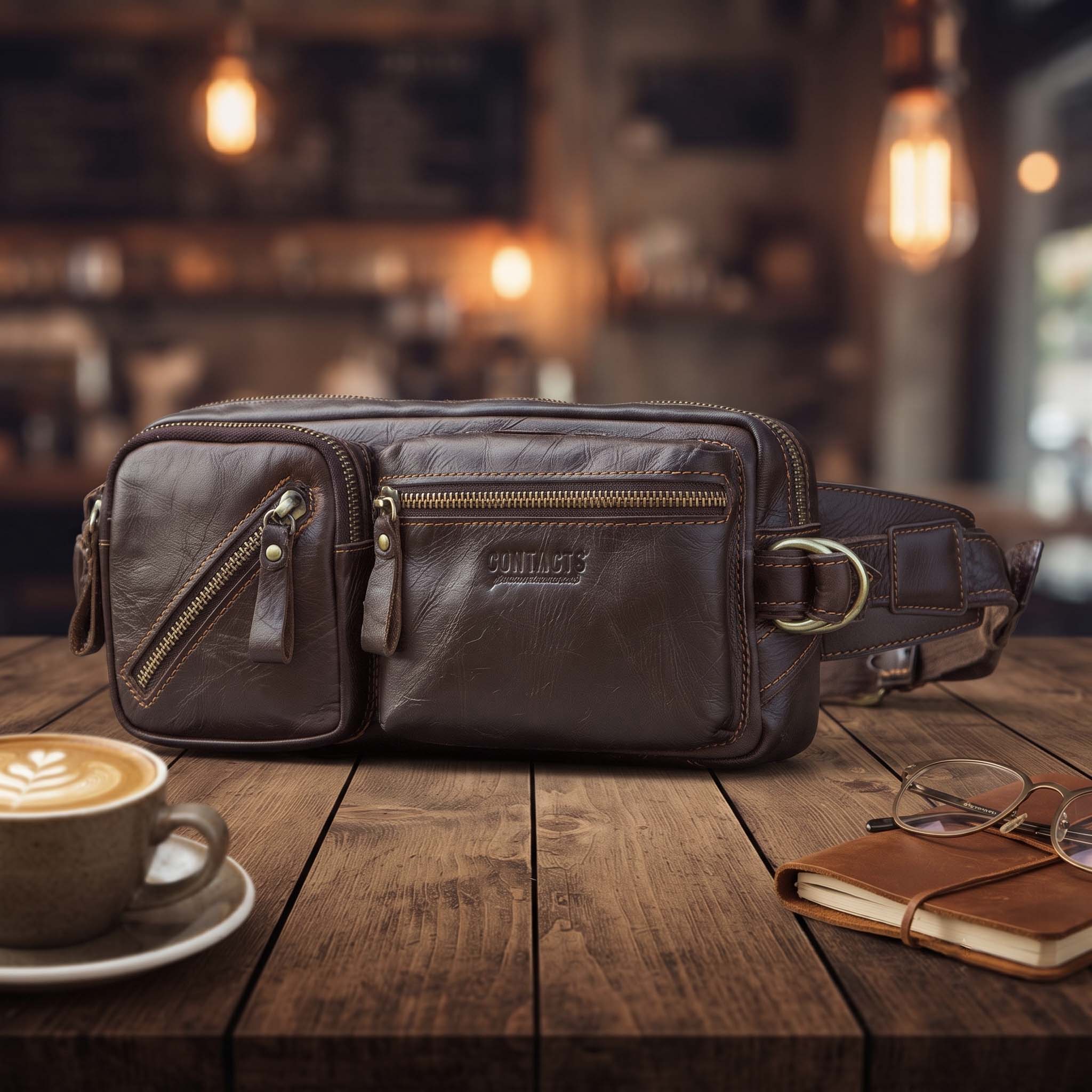 Herren Leder-Gürteltasche Mars