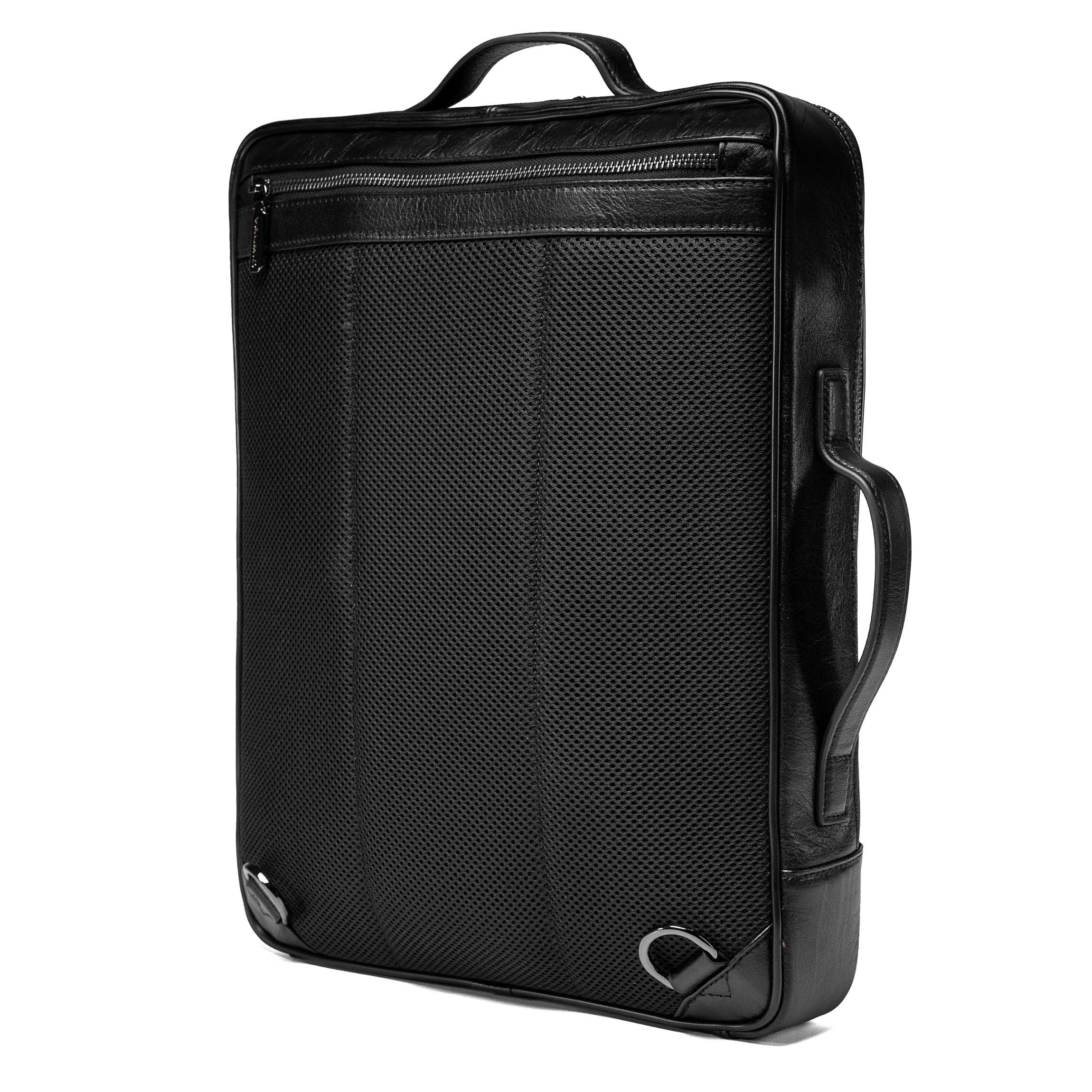 Luxuriöser Leder-Rucksack Valmio Ardent - schwarz