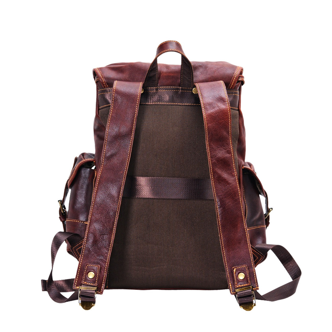 Sac à dos en cuir Valmio Norden - marron