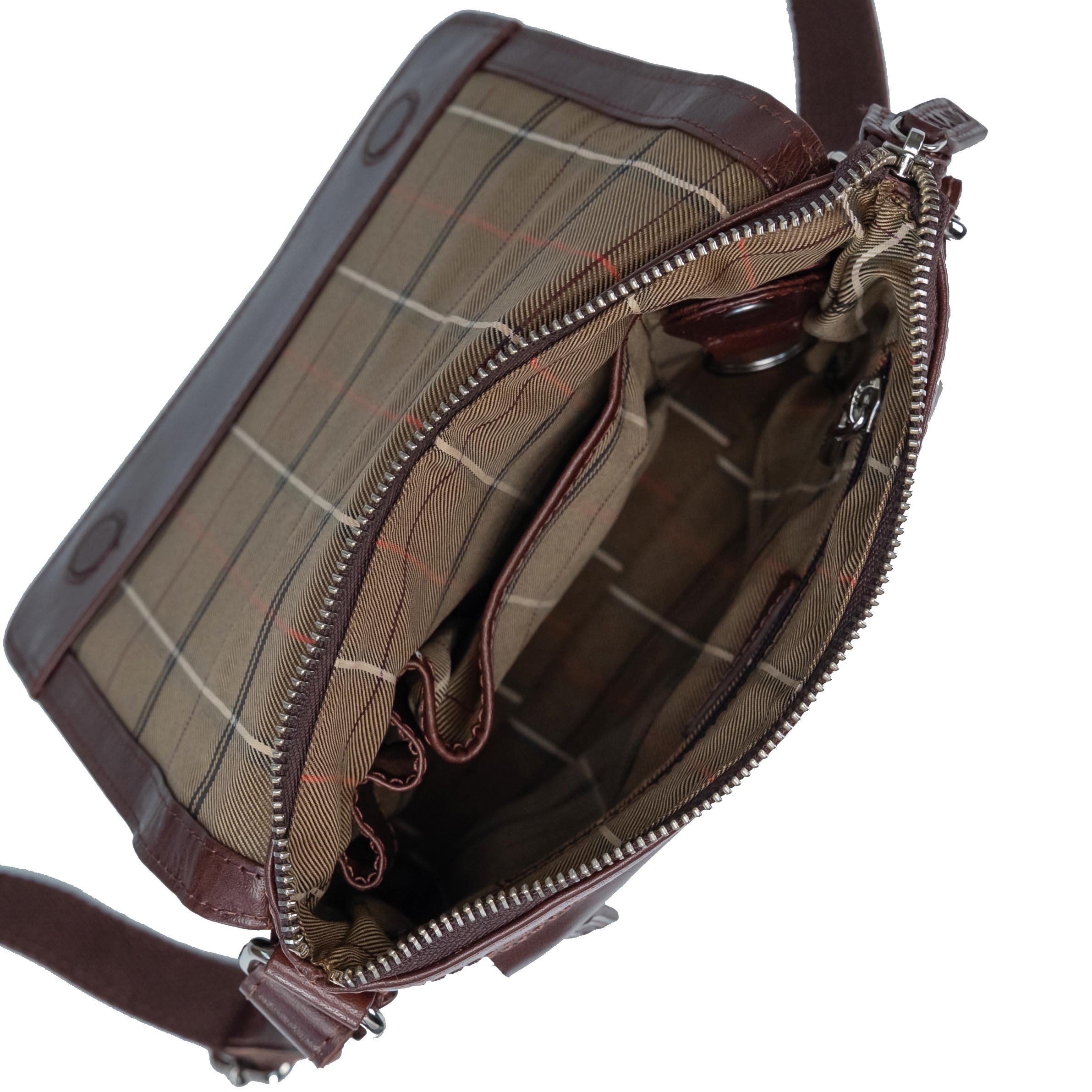 Sac bandoulière Valmio Boro brun rougeâtre