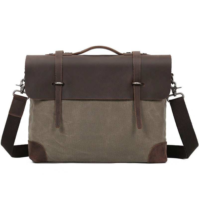 Serviette en cuir pour homme Valmio Weston – vert