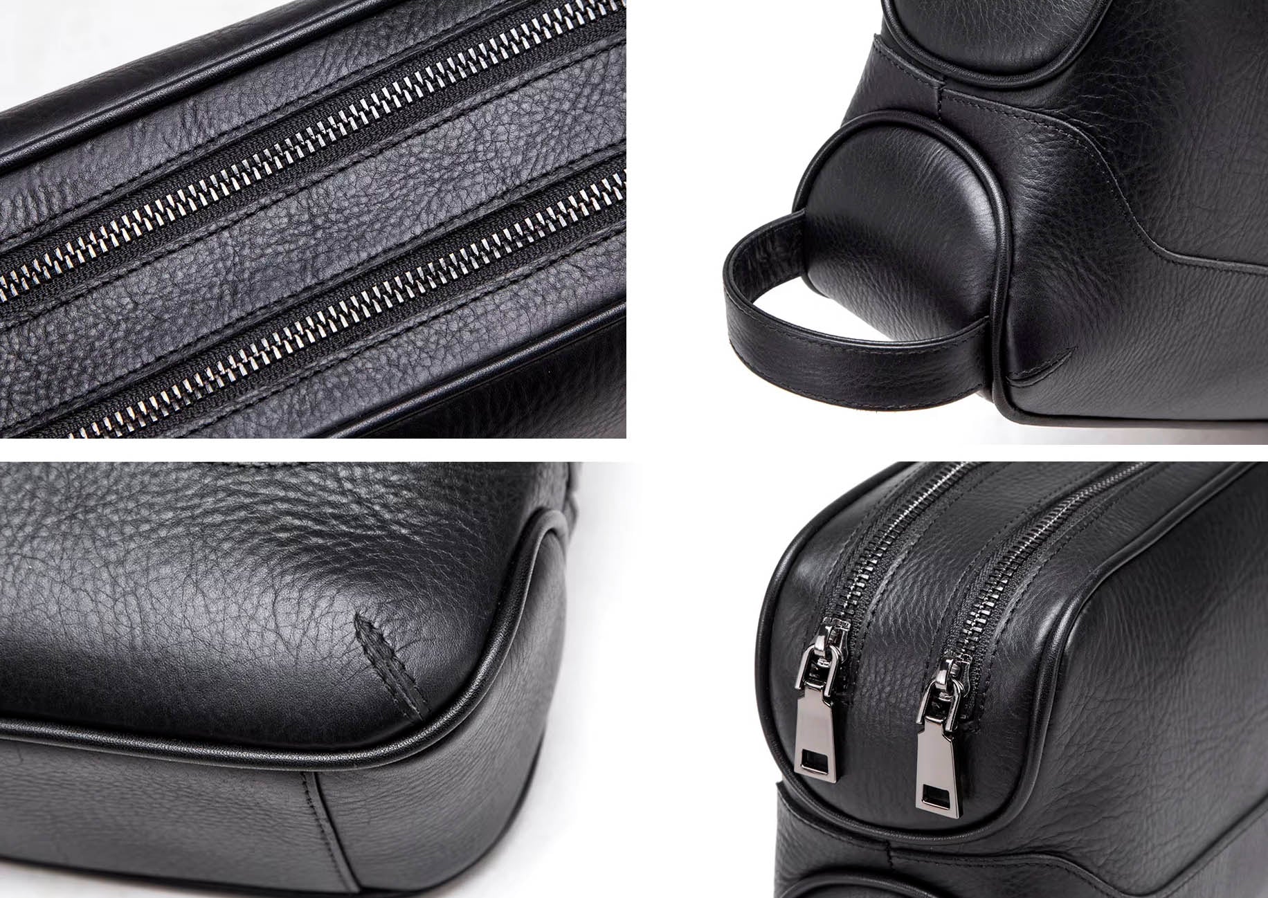 Trousse de toilette en cuir Valmio Boro