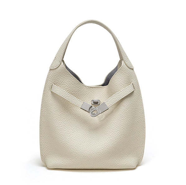 Sac à main en cuir pour femme Valmio Pinora - blanc