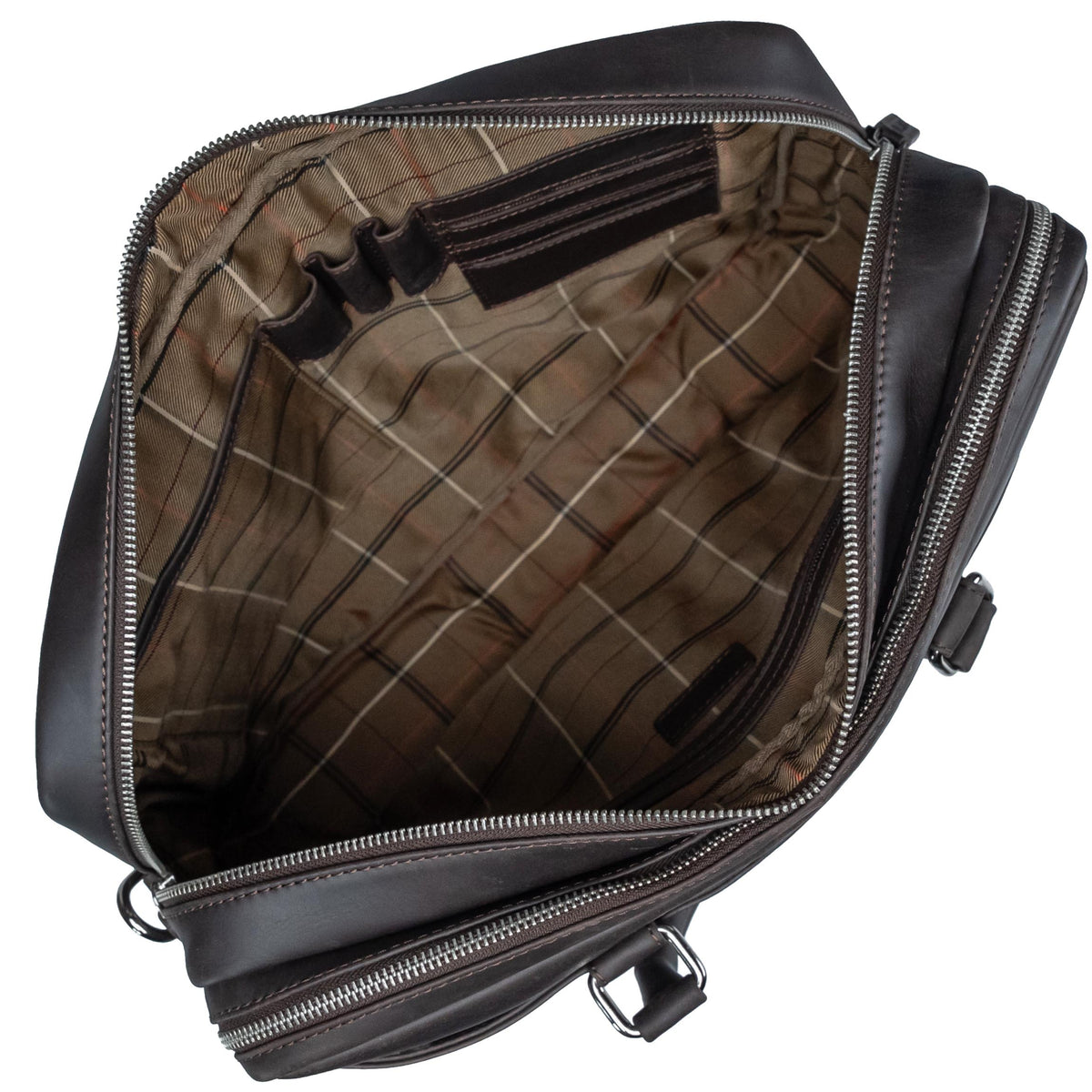 Men's Leather Laptop Bag Valmio Cargo - Brown