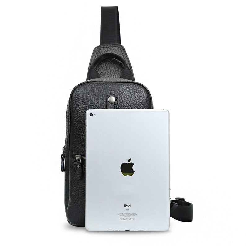 Black Leather Crossbody Bag Valmio Varden