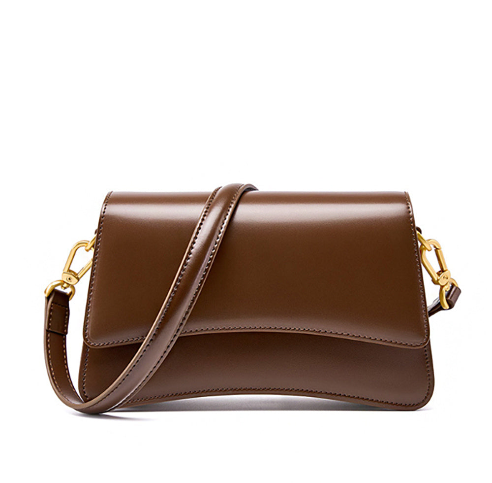 Sac à main en cuir Valmio Venora pour femme - marron