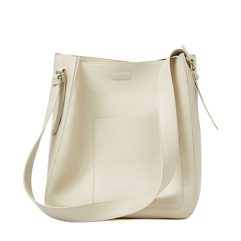Sac à main en cuir Valmio Tivana pour femme - blanc