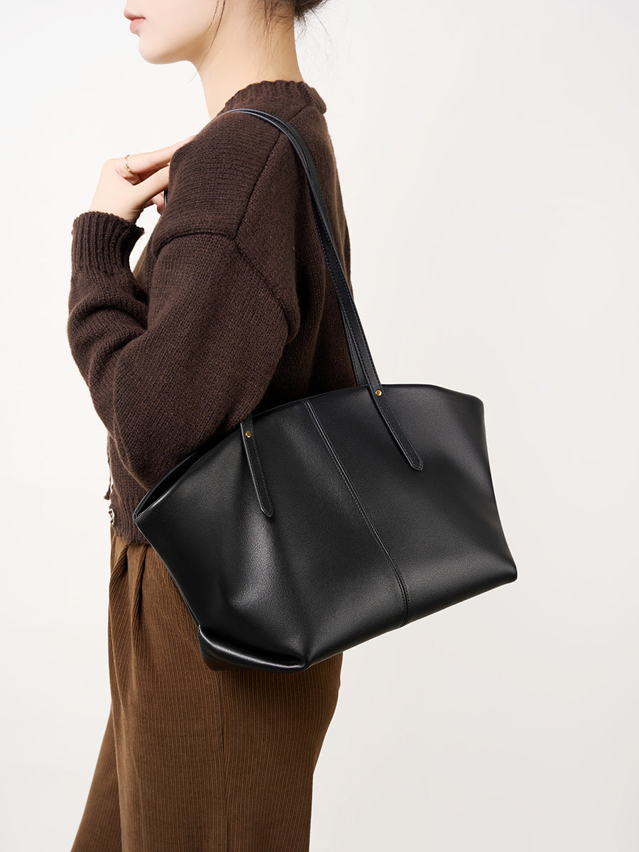 Sac à main pour femme en cuir Valmio Zenora - noir