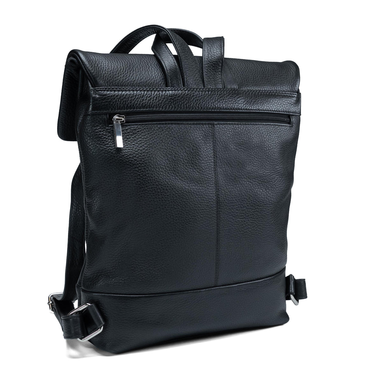 Valmio Loro Damen-Rucksack aus Vollnarbenleder in Schwarz