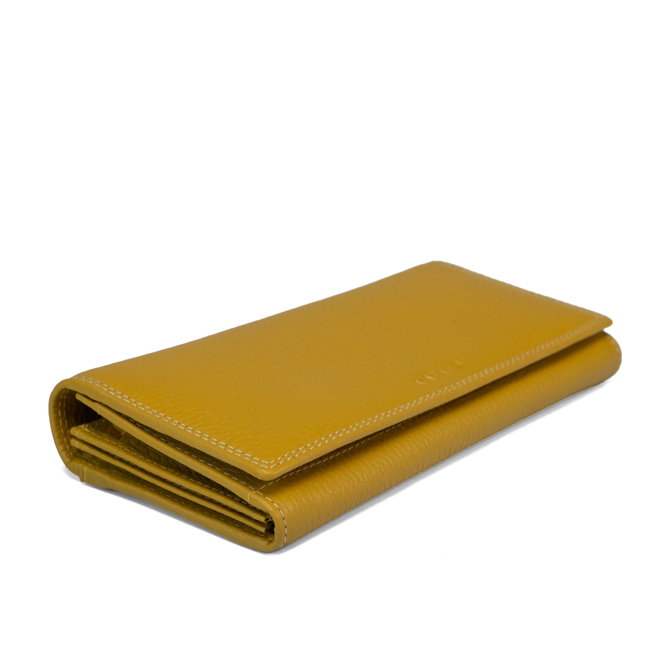 Portefeuille en cuir pour femme Valmio Core 2431 jaune