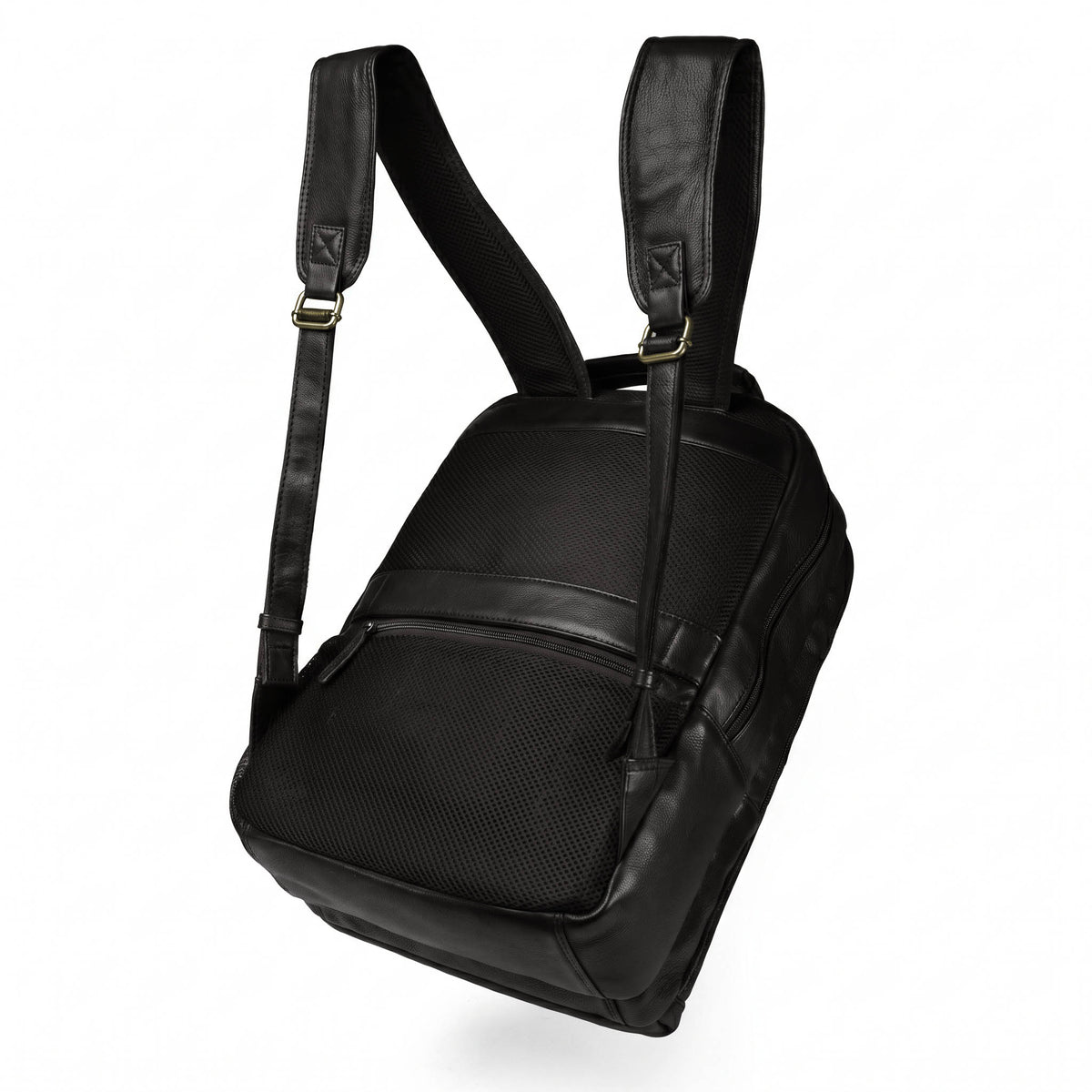 Brauner Rucksack aus Vollnarbenleder, Modell Valmio Lands