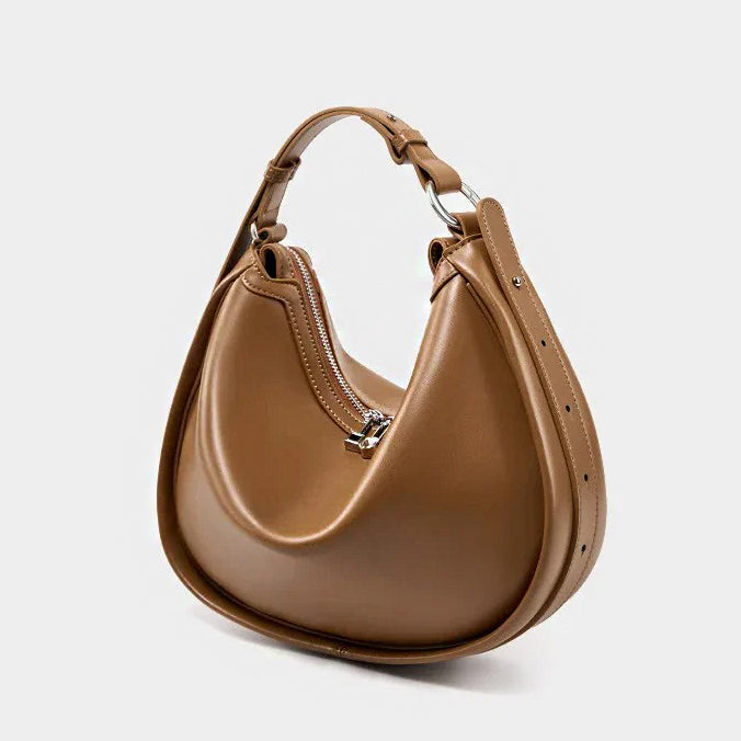 Valmio Lorina Leather Women's Bag - Dark Brown
