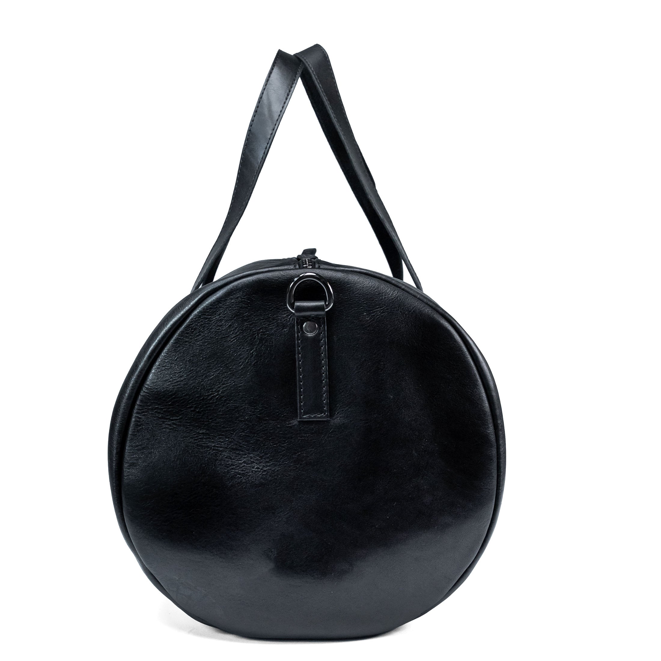 Black Leather Travel Bag Valmio Homs