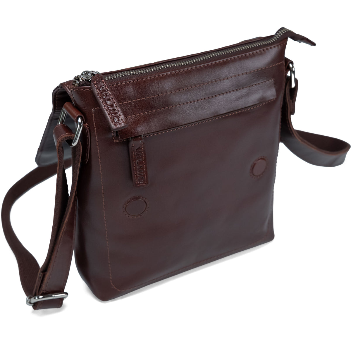 Sac bandoulière Valmio Boro brun rougeâtre