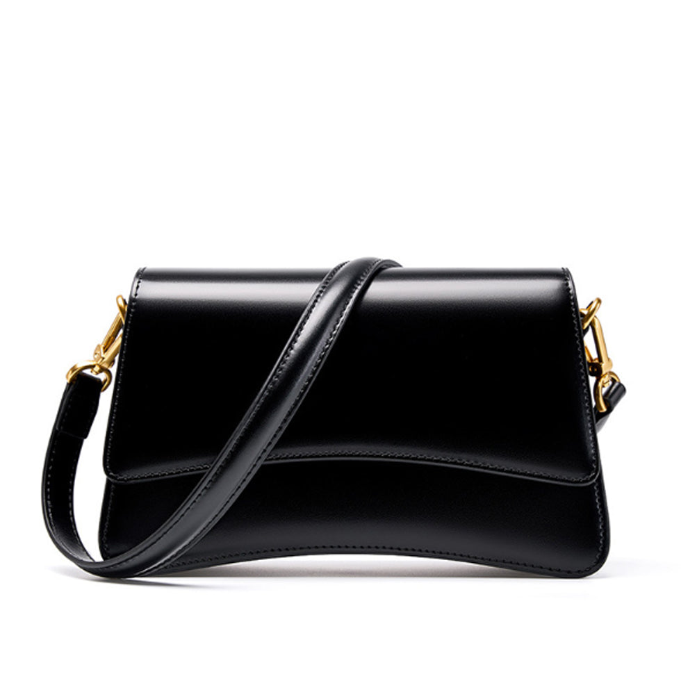 Sac à main en cuir Valmio Venora pour femme - noir