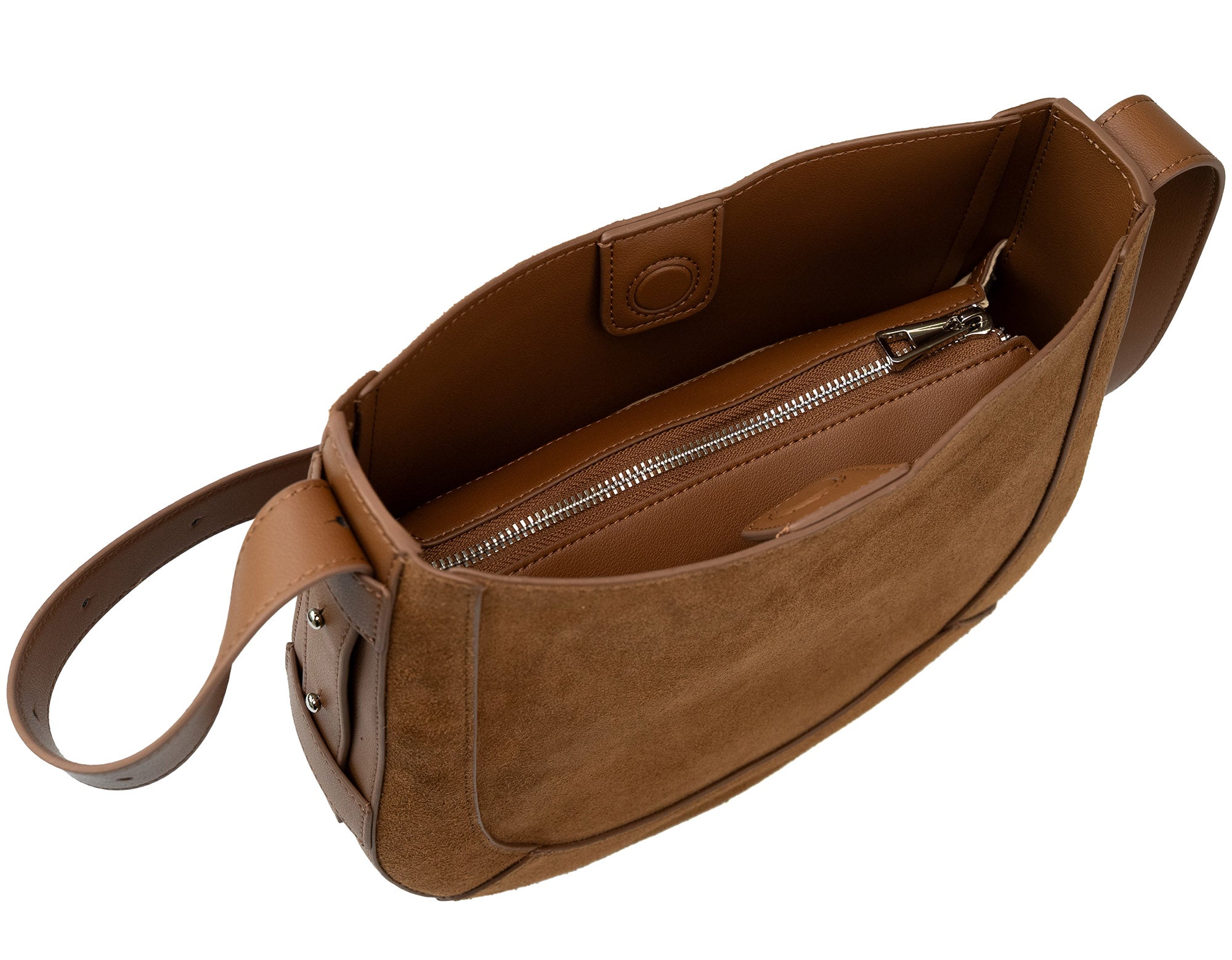Sac à main femme en cuir Valmio Selina - marron clair