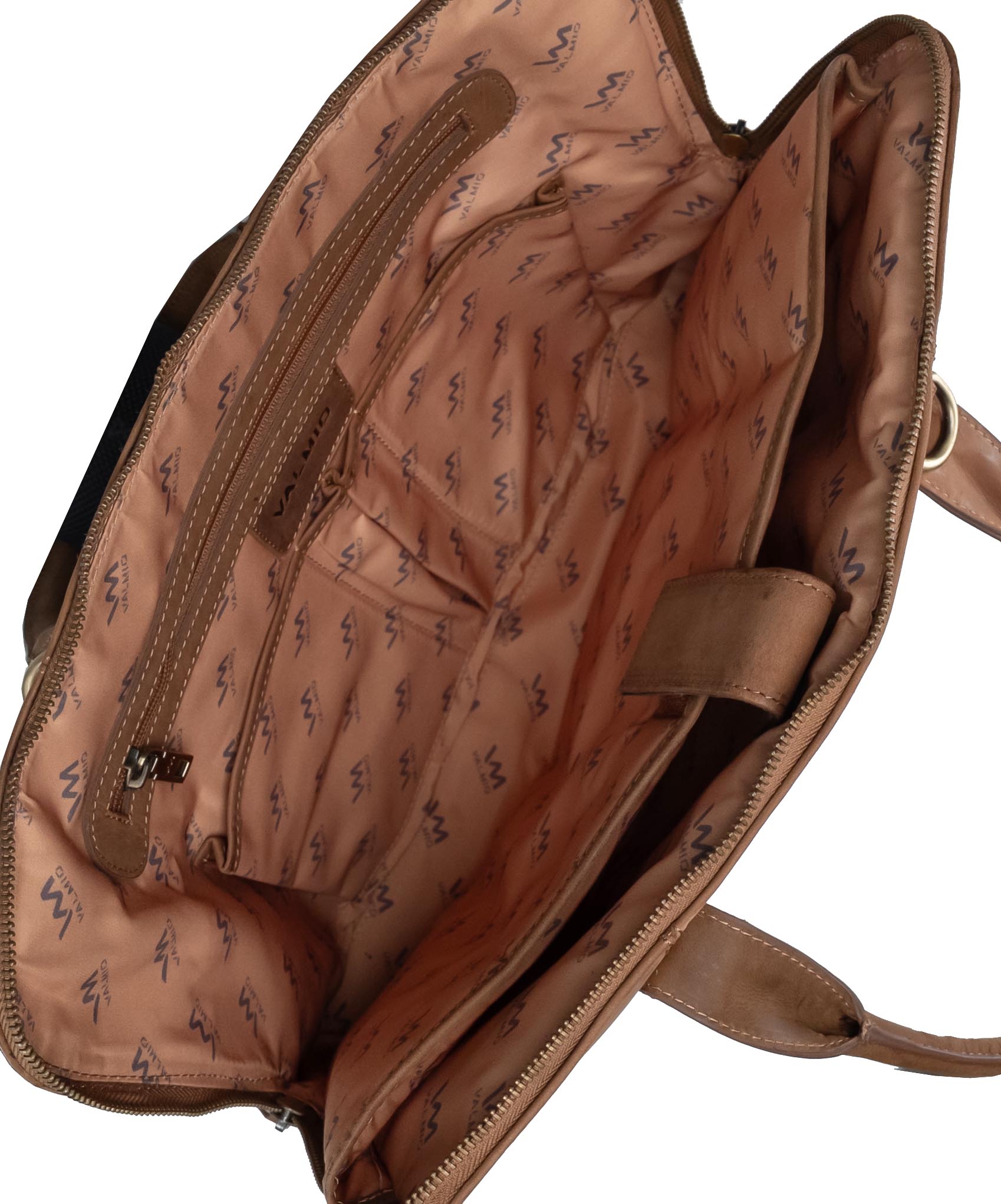 Valmio Suede Laptop Bag Brown