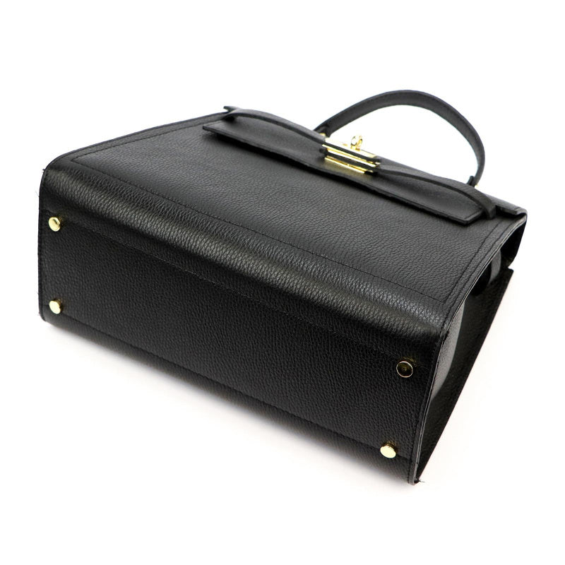 Leren handtas Luka 24-059 Zwart