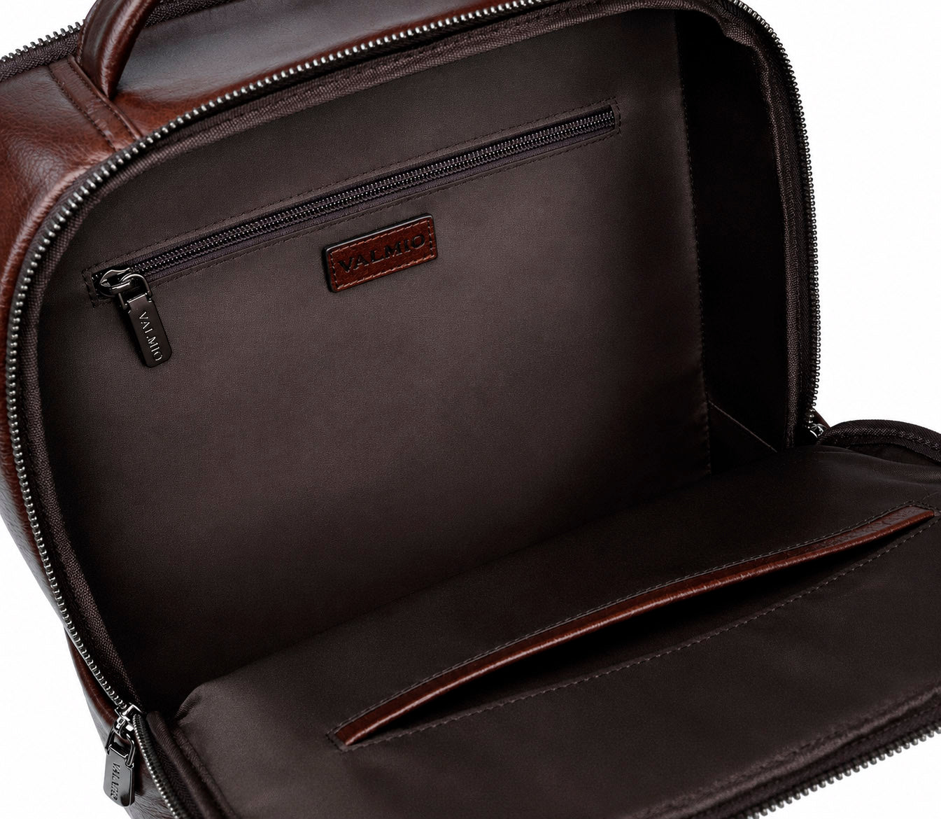 Valmio Kordon luxuriöser Leder-Rucksack - braun