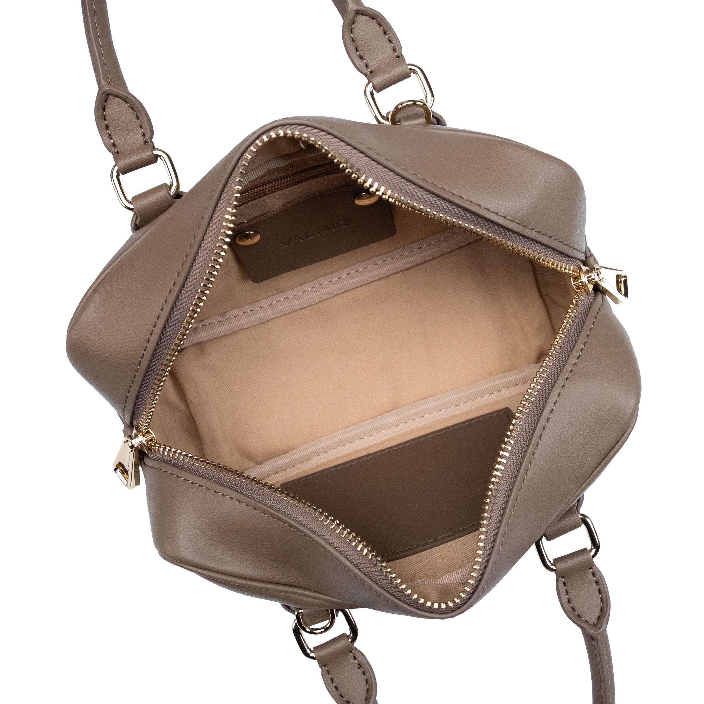 Sac à main femme en cuir Valmio Perina BEIGE