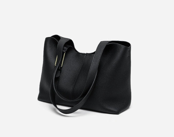 Sac à main pour femme Valmio Terina en cuir - noir