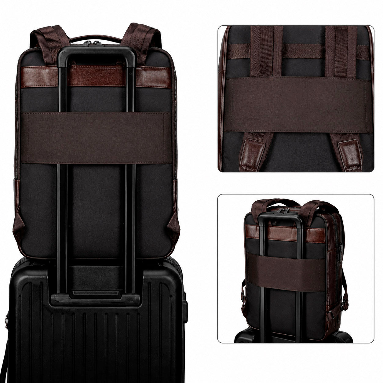 Valmio Kordon luxuriöser Leder-Rucksack - braun