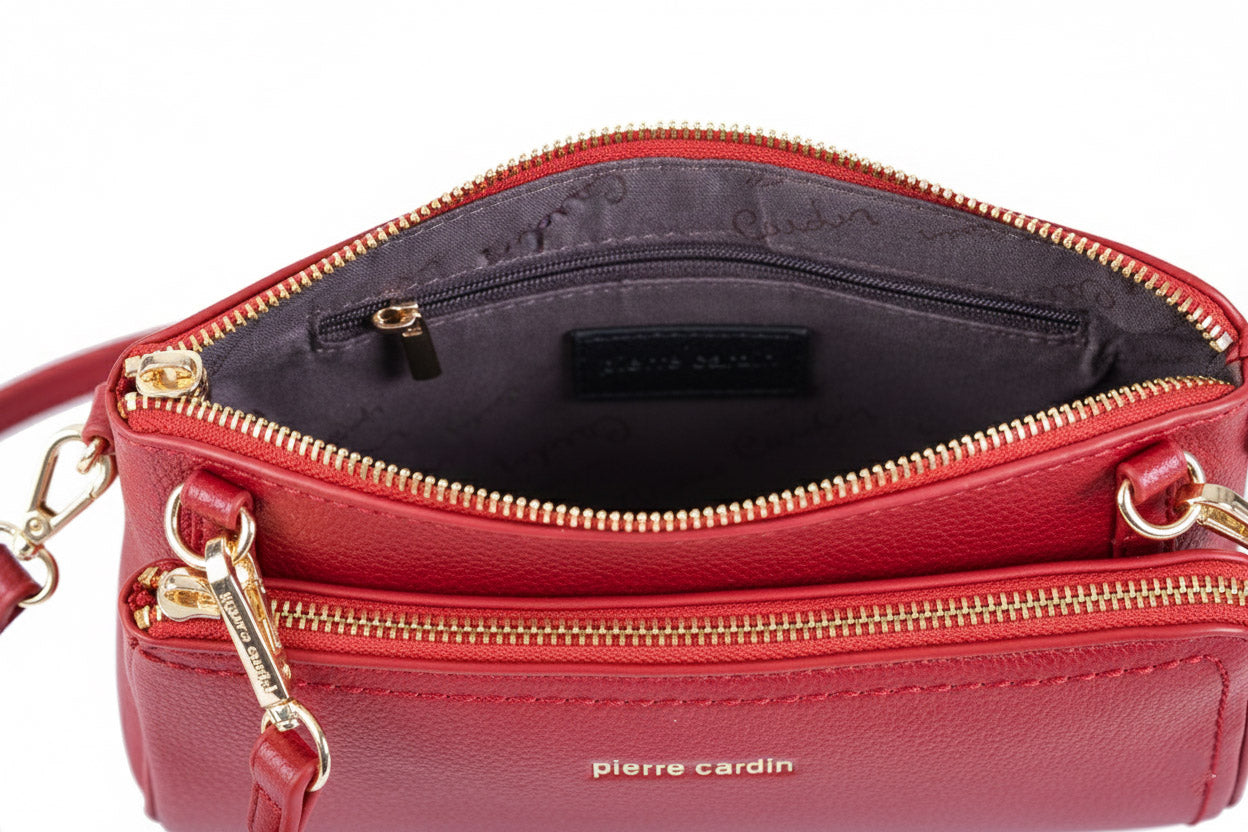 PIERRE CARDIN 86575 Red eco-leather handbag
